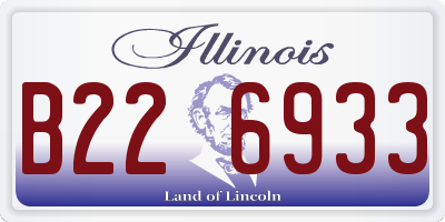 IL license plate B226933