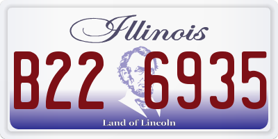 IL license plate B226935