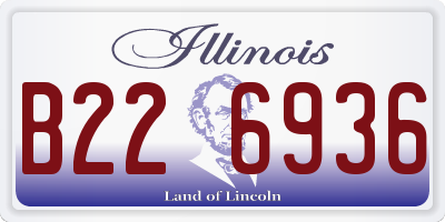 IL license plate B226936