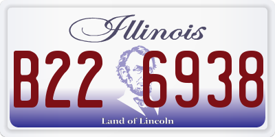 IL license plate B226938
