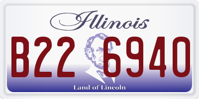 IL license plate B226940