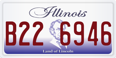 IL license plate B226946