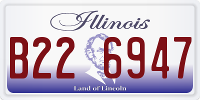 IL license plate B226947