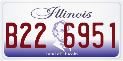IL license plate B226951