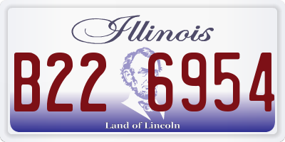 IL license plate B226954