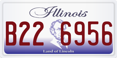 IL license plate B226956