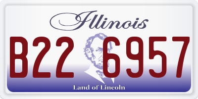 IL license plate B226957