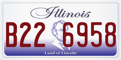 IL license plate B226958
