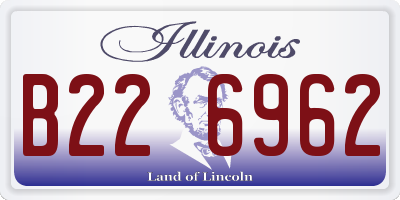 IL license plate B226962