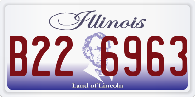 IL license plate B226963