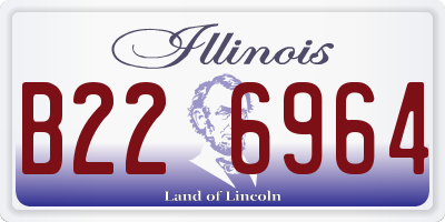 IL license plate B226964