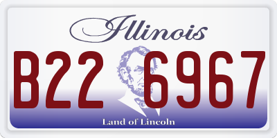 IL license plate B226967