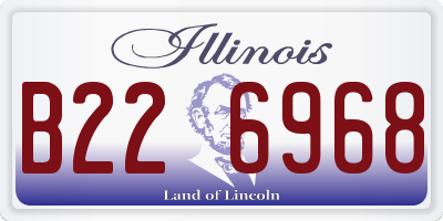 IL license plate B226968