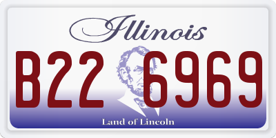 IL license plate B226969