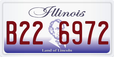 IL license plate B226972