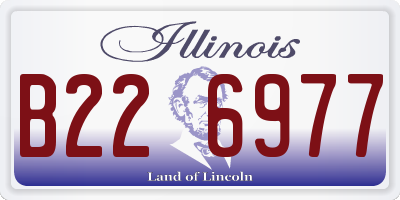 IL license plate B226977