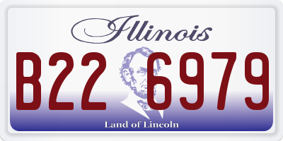 IL license plate B226979