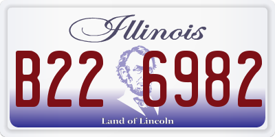 IL license plate B226982