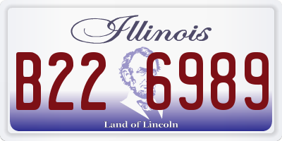 IL license plate B226989