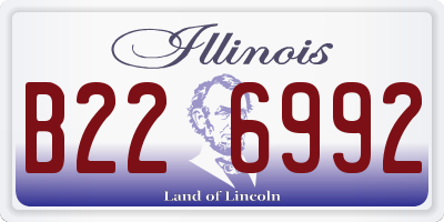 IL license plate B226992