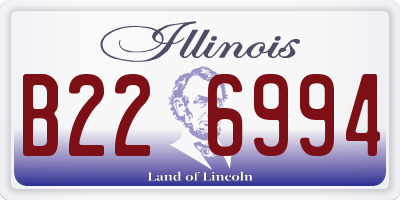 IL license plate B226994
