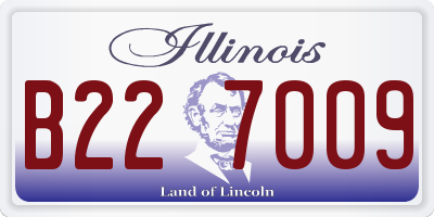IL license plate B227009