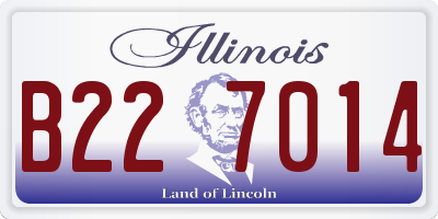 IL license plate B227014