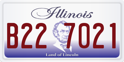 IL license plate B227021