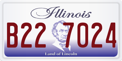 IL license plate B227024