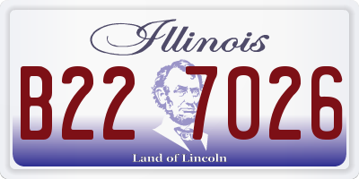 IL license plate B227026