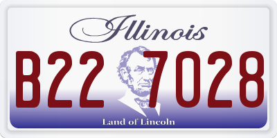 IL license plate B227028