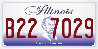 IL license plate B227029