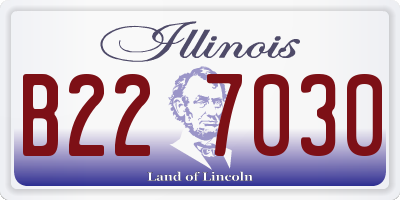 IL license plate B227030