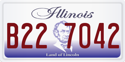 IL license plate B227042