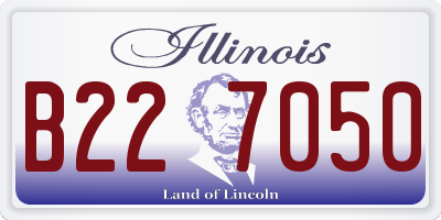 IL license plate B227050