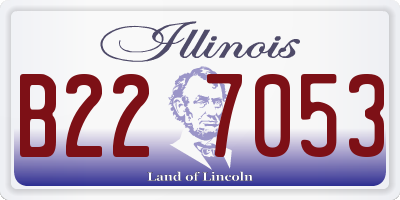 IL license plate B227053