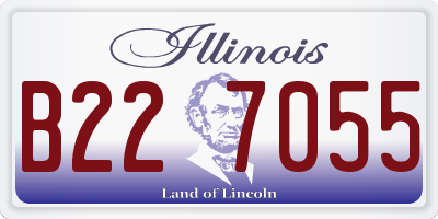 IL license plate B227055