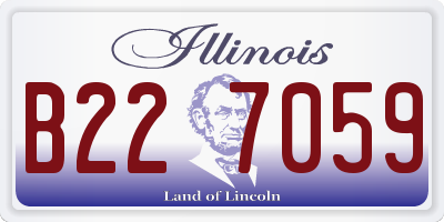 IL license plate B227059