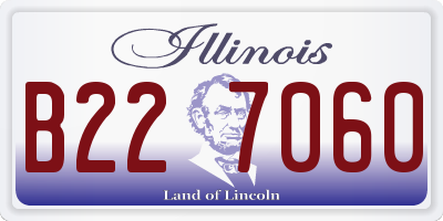 IL license plate B227060