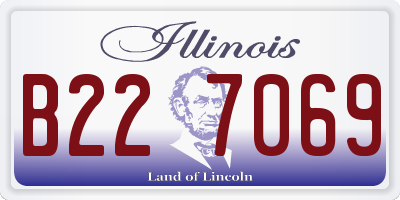 IL license plate B227069
