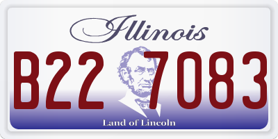 IL license plate B227083