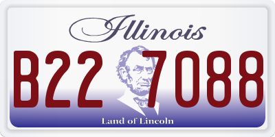 IL license plate B227088