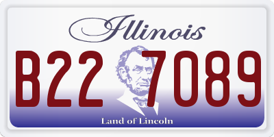 IL license plate B227089