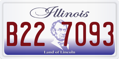 IL license plate B227093