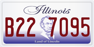 IL license plate B227095