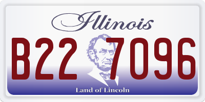 IL license plate B227096