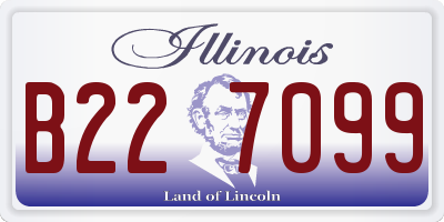 IL license plate B227099