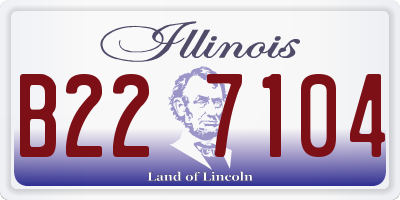 IL license plate B227104
