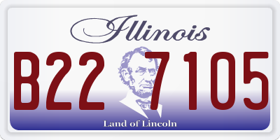 IL license plate B227105