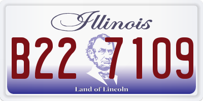 IL license plate B227109